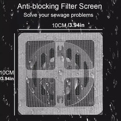 10Pcs Floor Drain Stickers Bathroom Hair Filter Hair net Bathroom Drain Filter Kitchen Anti Clogging Anti Cockroach Bugs