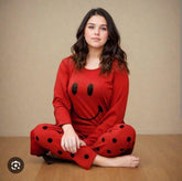 Cozy Printed Cotton Jersey Night Suit - 2 Pcs