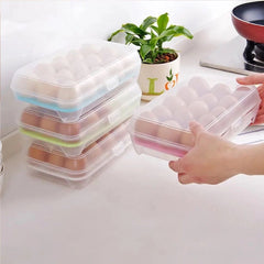 15 Frame Egg Box Egg Preservation Storage Box Portable Egg Holder Box With Lid