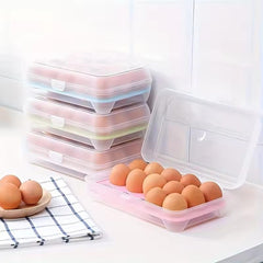 15 Frame Egg Box Egg Preservation Storage Box Portable Egg Holder Box With Lid