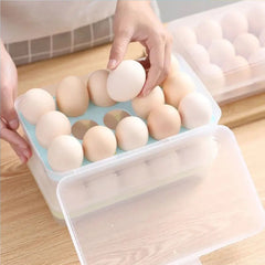 15 Frame Egg Box Egg Preservation Storage Box Portable Egg Holder Box With Lid