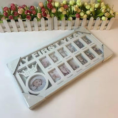Durable 1 Pc Photo Frame: Cherish Your Baby's First Year with 12 Monthly Memories