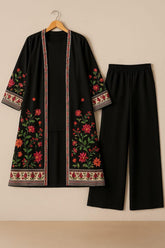 3 Pcs Women's Stitched Printed Gown Suit