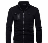 1 Pc Men's Stitched Fleece Zipper Jacket