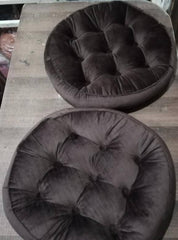 2 Pcs Velvet Floor Cushion