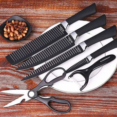 6 Pcs Non Stick Knife Set For Kitchen Professionals Chef Super Sharp High Carbon