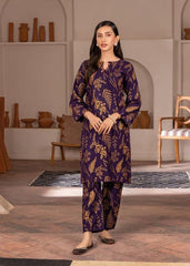 Stylish Women's Stitched Printed Shirt and Trouser Set, 2 Pcs, Arabic Linen