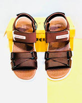 Fancy Men's Sandals - Brown Fabric - Available in 6 Sizes