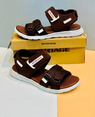 Fancy Men's Sandals - Brown Fabric - Available in 6 Sizes