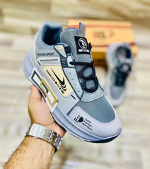 Men's Grey Formal Joggers - 1 Pcs Stylish Fabric Athletic Wear