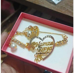 Fancy Beautiful Zircon Gold Plated Up Down Bracelet For HER