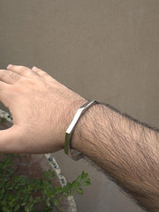 Pc Silver Plated Kara Bracelet