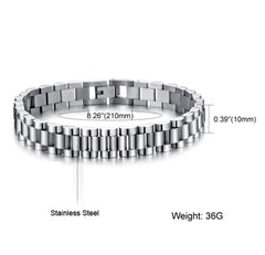 Gold Plated Unisex Chain Bracelet - 1 Pc Unique Design