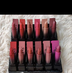 New 12 Pcs Huda Beauty Matte Lipsticks