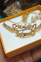 Fancy Beautiful Zircon Gold Plated Up Down Bracelet For HER