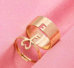 2 Pcs Trendy Lock And Key Rings