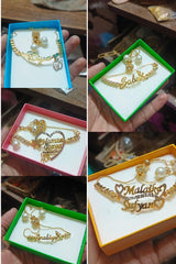 Fancy Beautiful Zircon Gold Plated Up Down Bracelet For HER