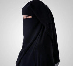 1 Pc Soft Chiffon Plain Women's Niqab