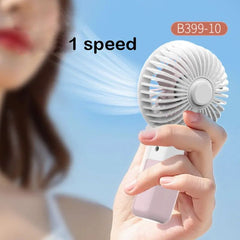 Cute Mini Fan Rechargeable Fan With Mobile Phone Holder