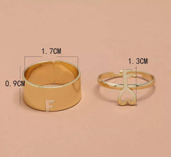 2 Pcs Trendy Lock And Key Rings