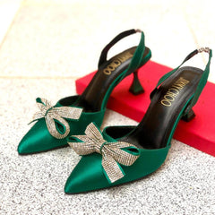 Elegant Women's Synthetic Leather Heels - 1 Pcs Fancy Formal Footwear