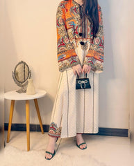 Stylish Women's Stitched Printed Shirt And Trouser Set - 2 Pcs