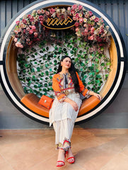 Stylish Women's Stitched Printed Shirt And Trouser Set - 2 Pcs