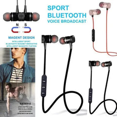 Magnetic Bluetooth Wireless Stereo In Ear Sports Handfree Earphone ORIGINAL MAGNETIC BLUETOOTH HANDSFREE WIRELESS HANDFREE