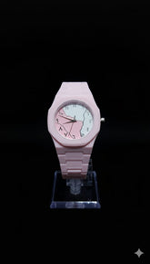 Pink And White Aura Watch
