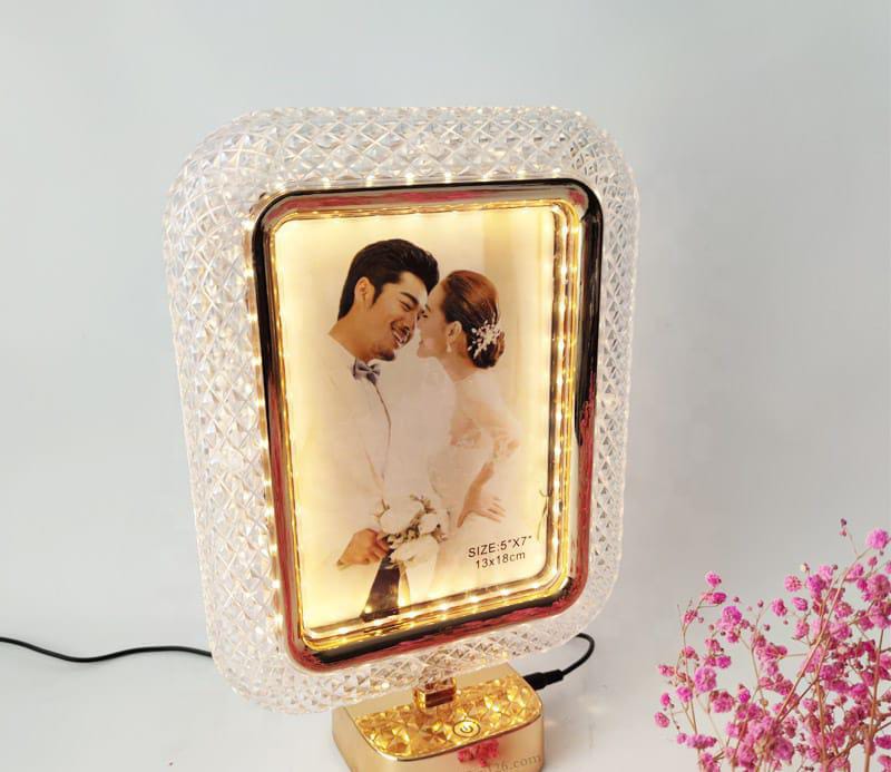 Led Crystal Light Photo Frame Lamp