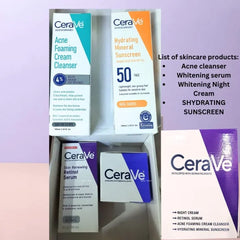 The CeraVe 4 in 1 Kit typically includes a combination of their popular products designed to cleanse hydrate and protect the skin