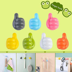 10 Pcs Silicone Thumb Wall Hook