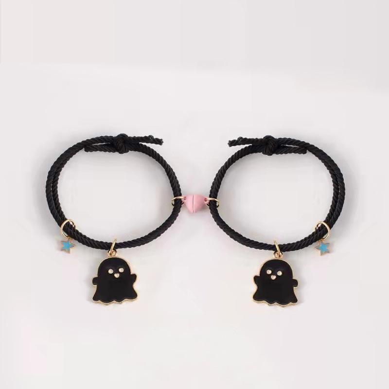 2 Pcs Ghost Charm Bracelet
