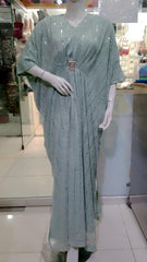 Stylish Women's Stitched Kaftan - Sequins Embroidered - 1 Pc - Green