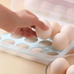 15 Frame Egg Box Egg Preservation Storage Box Portable Egg Holder Box With Lid