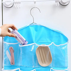 16 Grid Pockets Clear Hanging Bag Socks Bra Underwear Stationery Rack Hanger Storage Saving Space Tidy Organize