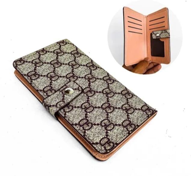 Stylish Women's PU Leather Bi-Fold Wallet - 1 Pc