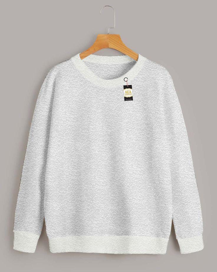 1 Pc Women's Stitched Plain Sweat Shirt