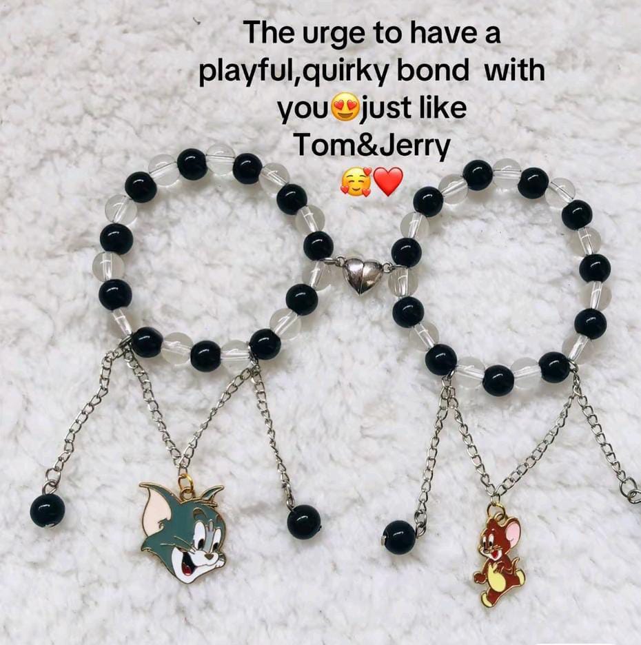 Pearl Tom & Jerry Bracelets