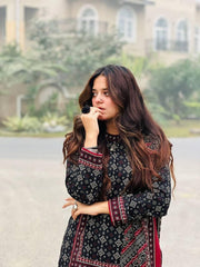 Stylish Women's Stitched Printed Suit - 3 Pcs Set with Dupatta