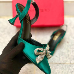 Elegant Women's Synthetic Leather Heels - 1 Pcs Fancy Formal Footwear