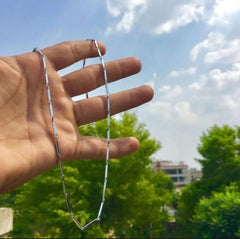 Rice Style Stainless Chain Necklace For Boys And Girls