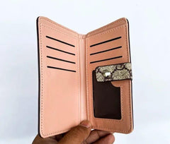 Stylish Women's PU Leather Bi-Fold Wallet - 1 Pc