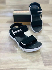 Men's Fancy Black Fabric Sandals - Available in 6 Sizes (1 Pcs)