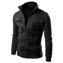 1 Pc Men's Stitched Fleece Zipper Jacket