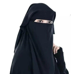 1 Pc Soft Chiffon Plain Women's Niqab