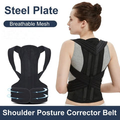 Adjustable Magnetic Posture Corrector Corset Back Brace Back Belt Lumbar Support Straight Corrector