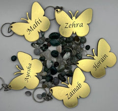 Customized Butterfly Keychain with Name – Personalized Name Keychain for Girls | Best Gift for Loved Ones