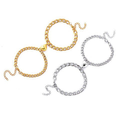 Silver & Gold-Plated  Magnet Heart Design Couple's Bracelet- 2 Pcs