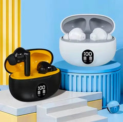 TWS Wireless Earbuds with LED Display ENC Noise Cancellation HiFi Stereo Bluetooth Earbuds